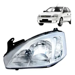 Farol Cromado Pisca Raiado Montana Corsa 2003 A 2008 Lado Es