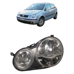 Farol Esquerdo Polo 2003 2004 a 2006 Cromado