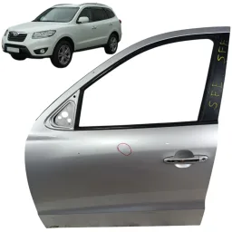 Porta Dianteira Esquerda Hyundai Santa Fe 2007 a 2013 s/furo
