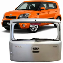 Tampa Traseira S/ Furo Soul 2009 2010 a 2014 Prata DETALHE