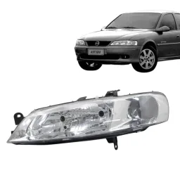 Farol Lado Esquerdo Vectra 2000 2001 2002 03 04 2005 Cromado