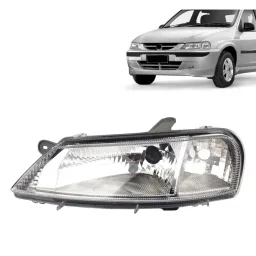 Farol Celta 2000 A 2006 Mascara Cromada Esquerdo