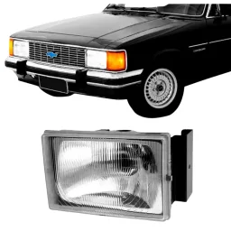 Farol D20 Opala 80 A 92 Foco Simples Lado Esquerdo