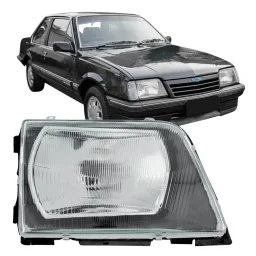 Farol H4 Monza 1988 1989 1990 - Lado Passageiro