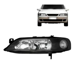 Farol Esquerdo Vectra 2000 a 2005 Mascara Negra Lado Esquerd