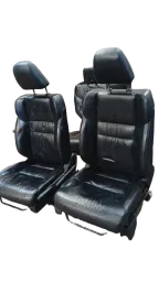 JOGO DE BANCO DIANTEIRO CRV 2012 13 14 15 2016 COURO PRETO