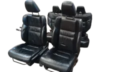 JOGO DE BANCO DIANTEIRO CRV 2012 13 14 15 2016 COURO PRETO