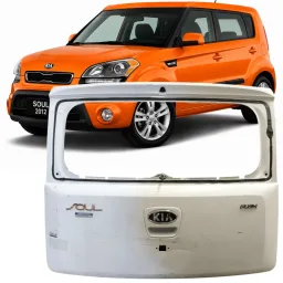 Tampa Traseira C/ Furo Soul 2009 2010 a 2014 Branco DETALHE