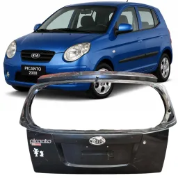 Tampa Traseira Picanto 2006 2007 a 2010 2011 Preto DETALHE