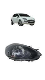 Farol Direito Punto 2008 2009 a 2012 Masc Negra ORIGINAL