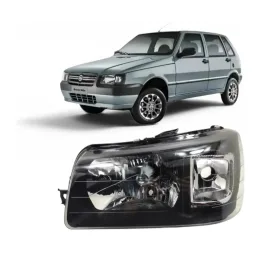 Farol Esquerdo Uno Fiorino 2004 A 2013 Máscara Negra