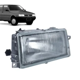 Farol Direito Fiat Uno Fiorino 1991 92 93 94 A 2004 lente vd