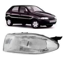 Farol Palio 1996 1997 1998 1999 2000 Cromado Simples Direito