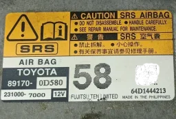 Modulo Airbag Toyota Etios 1.5 2013/2016 Flex 891700D580