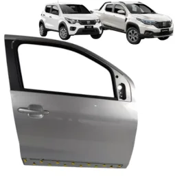 Porta Dianteira Direita Mobi 2017/ Strada 2021/2025 C/Friso