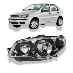 Farol Palio 2004 2005 A 2007 Cromado Canhão Preto LE