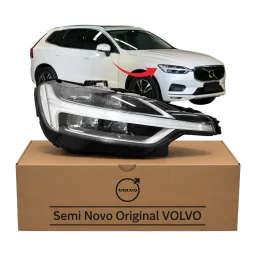 Farol Volvo Xc60 2018 À 2021 FULL LED C/ FRISO CROMADO