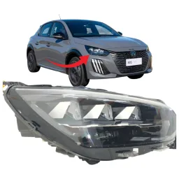 Farol Peugeot 208 GT STYLE 2008 GT FULL LED 2025 2026 Dir