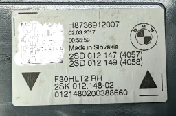 Lanterna Tampa Traseira Direita Bmw 320i 2013/2016