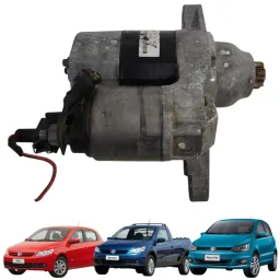 Motor Partida Arranque Vw Gol Saveiro Fox G5 G6 G7 09 Dentes