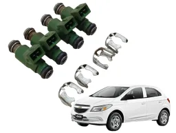 Jogo 4 Bico Injetor Chevrolet Onix Prisma 1.4 4cc 2013 2020