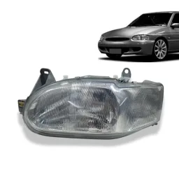 Farol Escort 1997 Diant Mascara Cinza Lado Esquerdo