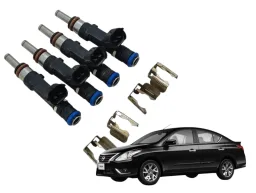 Jogo 4 Bico Injetor Nissan Versa March Kicks 1.6 16v 2016