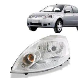 Farol Ford Ka 2008 A 2014 Cromado Esquerdo