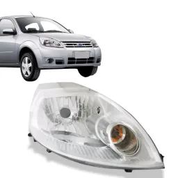 Farol Ford Ka 2008 Diant Cromado Direito