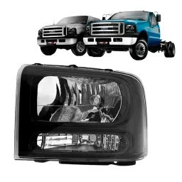 Farol Ford F250 F350 F4000 Mascara Negra 2007 A 2011 LE