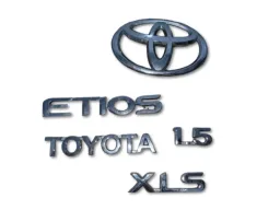KIT EMBLEMA TAMPA TRASEIRA ETIOS XLS 1.5 2017/2018