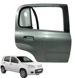 Porta Traseira Direita Fiat Uno 2011 a 2021 S/Furo Moldura