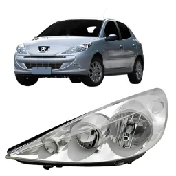Farol Peugeot 207 2007 2008 2009 2010 2011 2012 Cromado Le