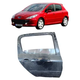 Porta Traseira Direita Peugeot  307 2001 12 detalhe coluna