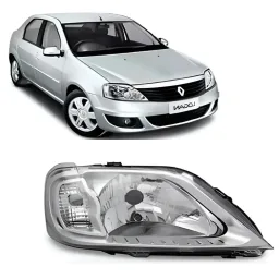 Farol Logan 2007 2008 2009 2010 Cromado LD