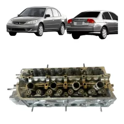 Cabeçote Honda Civic 1.7 16v Gas 2001 a 2006
