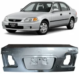 Tampa Traseira Civic 1999 2000 Cinza DETALHE