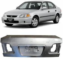 Tampa Traseira Civic 1999 2000 Cinza