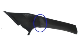 ACABAMENTO MOLDURA COLUNA DIANTEIRA VW POLO 04 A 10 LD C.DET