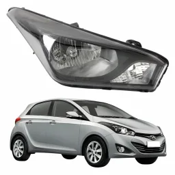 Farol Direito HB20 2013 a 2019 Máscara Negra