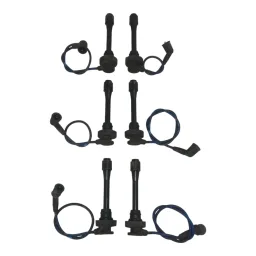 KIT 6 CABO VELA BOBINA IGNIÇÃO PAJERO SPORT 3.0 1998 A 2006