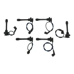 KIT 6 CABO VELA BOBINA IGNIÇÃO PAJERO SPORT 3.0 1998 A 2006