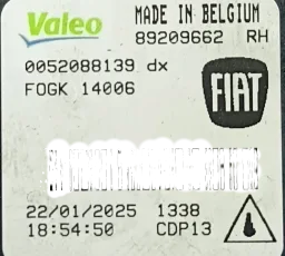 Farol De Milha Lado Direito Fiat Strada 2022 2023 2024 2025 89209662