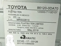Rádio Multimidia Toyota Yaris 1.5 2019 2020 2021 2022 861200DA70