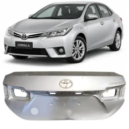 Tampa Traseira Corolla 2015 2016 a 2018 2019 Prata DETALHE
