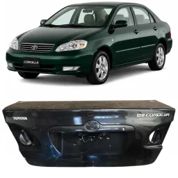Tampa Traseira Corolla 2003 2004 a 2007 2008 Preto DETALHE
