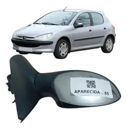 Retrovisor Elétrico Peugeot 206 1999 A 2008 Direito
