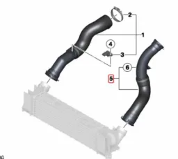 MANGUEIRA INTERCOOLER BMW 116I 118I F20 F30 1.6 N13 12 A 15