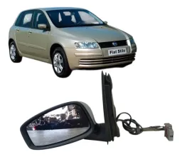 Retrovisor Elétrico Esquerdo Fiat Stilo 2002 A 2010