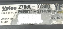 Alternador Toyota Yaris 1.5 16v 2018 2019 2020 a 2025 1 Pino 270600Y360